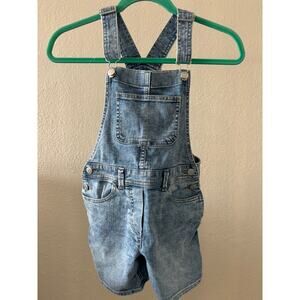 J.Crew Crew Cuts Jean Shorts Overalls Shortalls Size 8 Blue